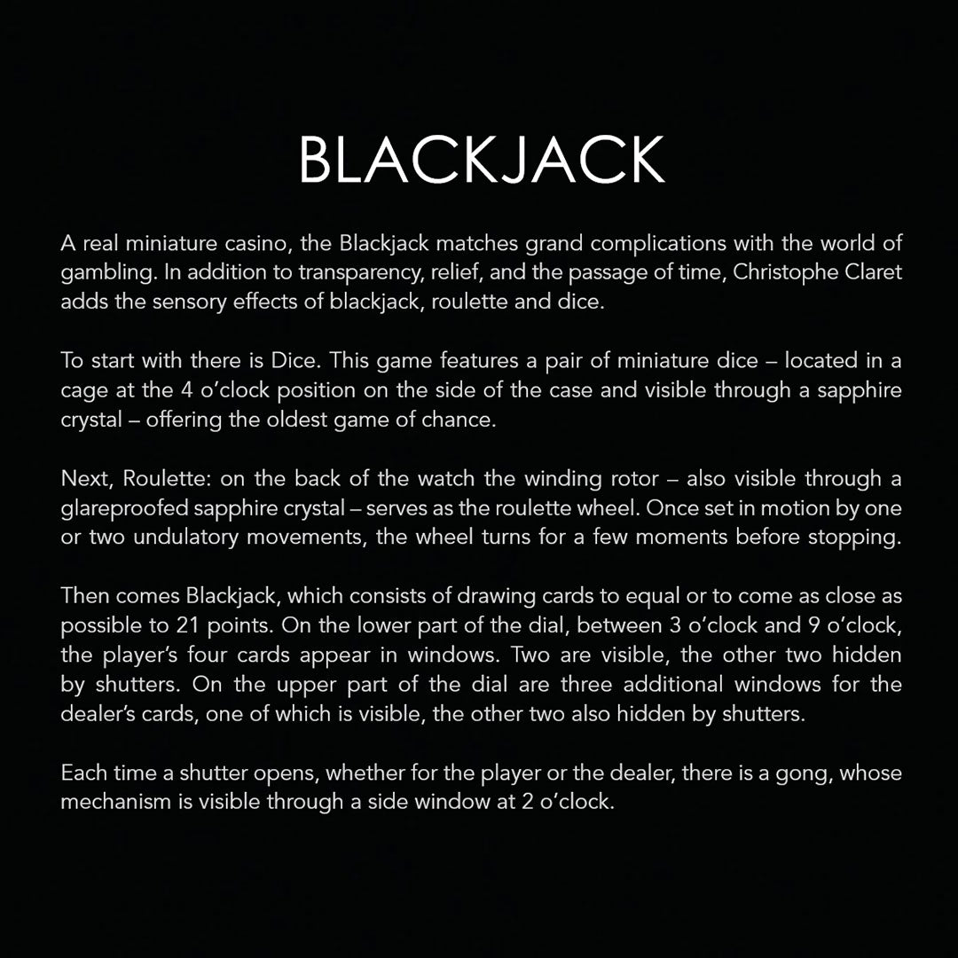 Christophe Claret Blackjack Watch