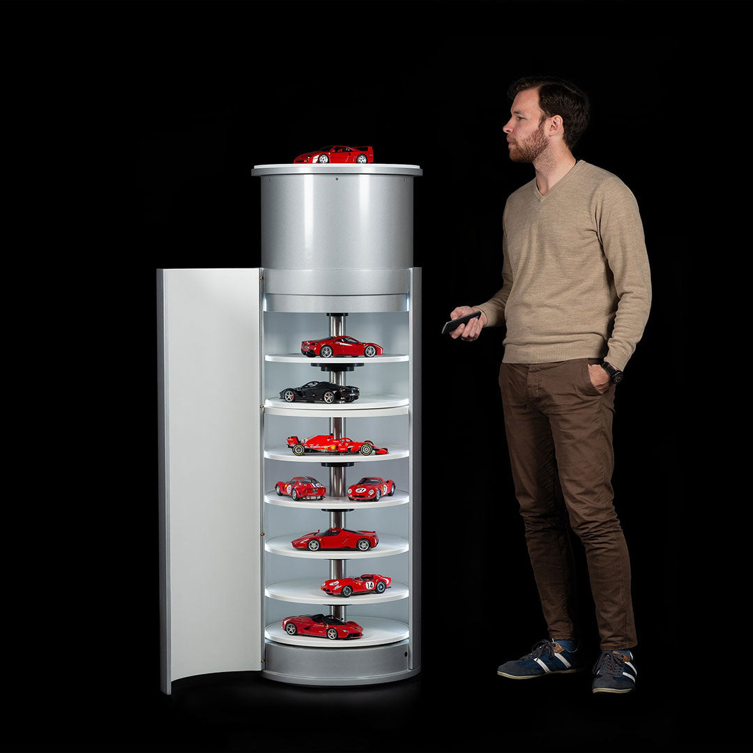 Model Car Rising Display Cabinet - (1:18 & 1:43 scale models