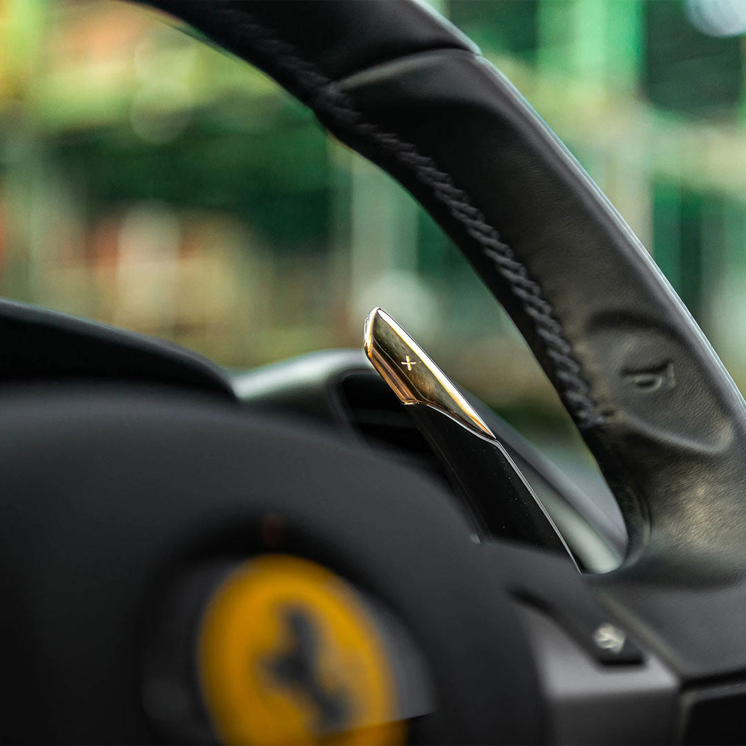 caras gear CARA Paris Ferrari 18K Gold Paddle Shifts