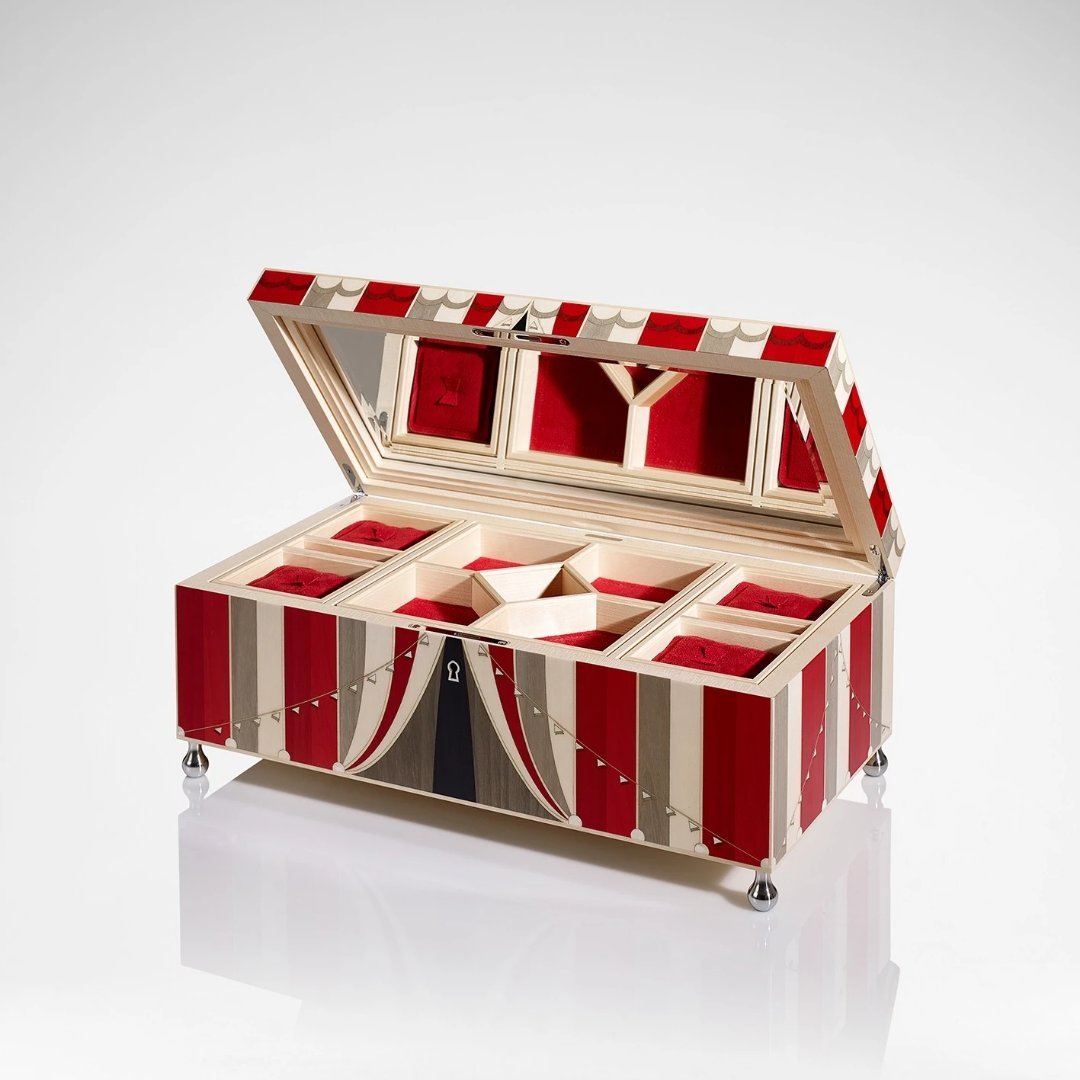 Linley Circus Jewellery Box - Luxury Wooden Gift Engraved