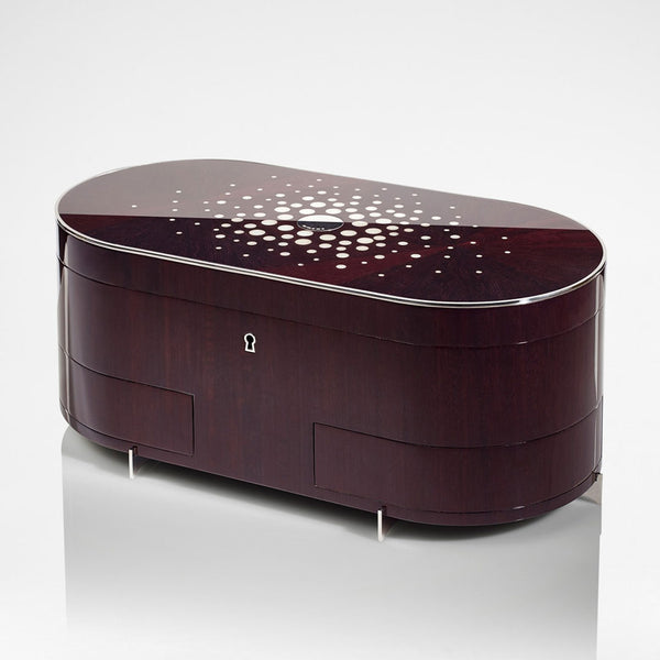 LINLEY Ama Jewellery Box - Purple With Pearl - Billionaire Toys
