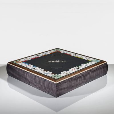 Linley Games Compendium - Monopoly & Cluedo Leather Walnut