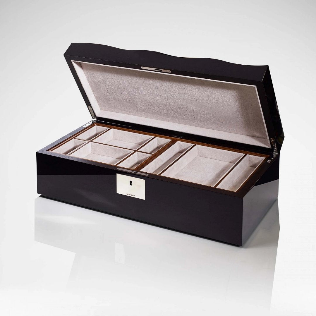 Linley Stars & Stripes Wavy Flag Keepsake Box - Luxury Wooden Jewellery Trays