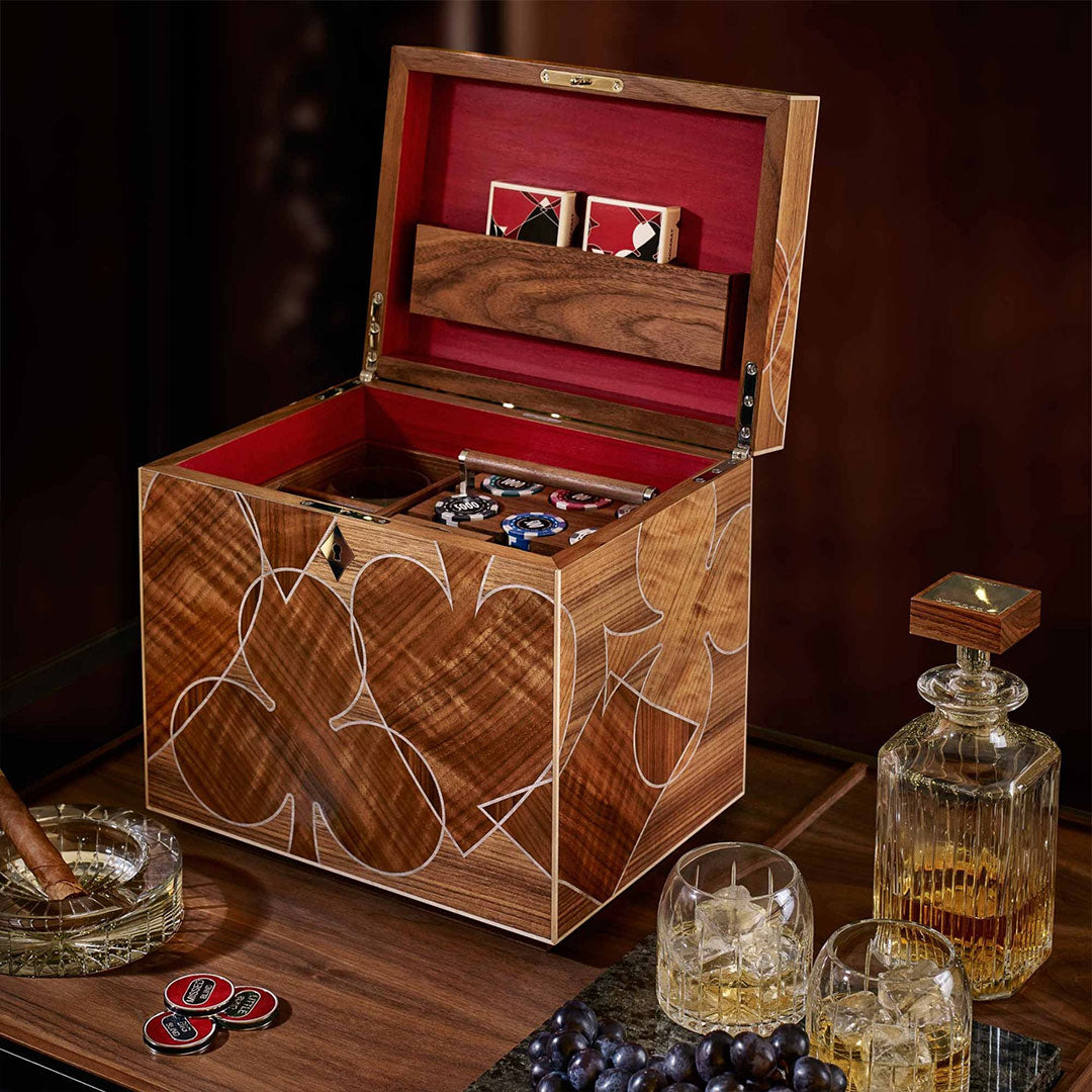 Linley Vice Box - Luxury Wooden Storage Engraved Whisky Gift