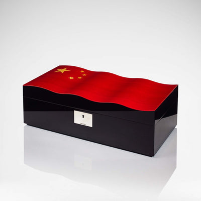 Linley China Wavy Flag Keepsake Box - Closed