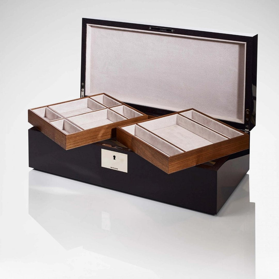 Linley Russia Wavy Flag Keepsake Box - Luxury Wooden Jewellery Trays