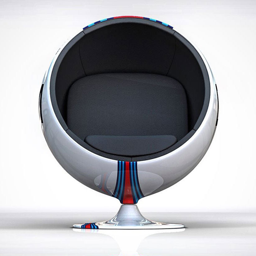 Racing & Emotion Art Ball Chair - Porsche Martini Racing