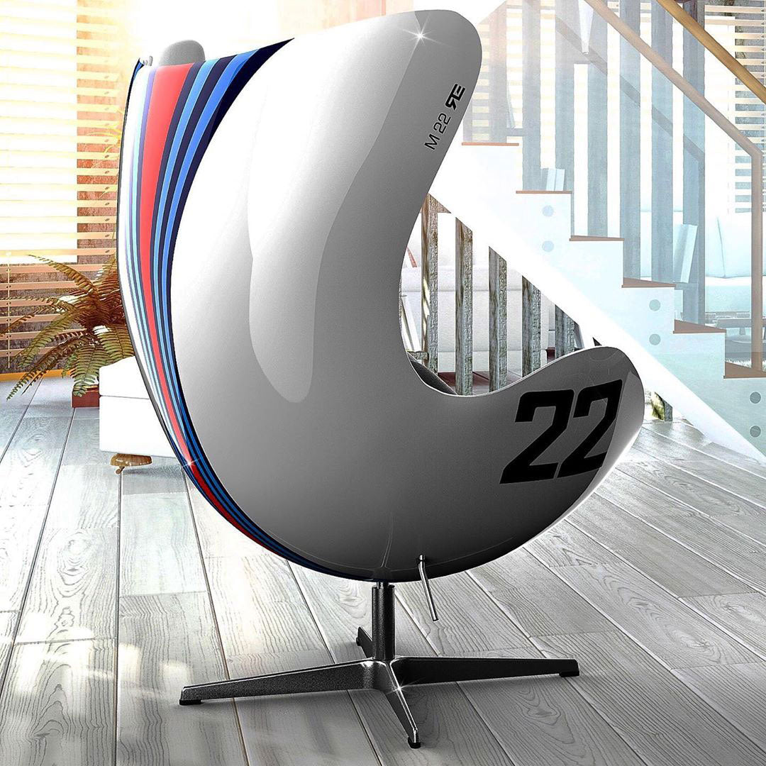 Racing & Emotion Art Egg Chair - Porsche Martini Racing